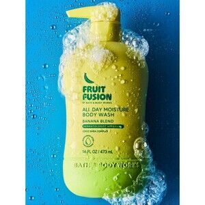 Bath & Body Works Fruit Fusion Banana Blend All Day Moisture Body Wash 16oz NEW